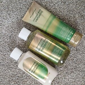 💚Coconut Lime Verbena Bath & Body Works Trio